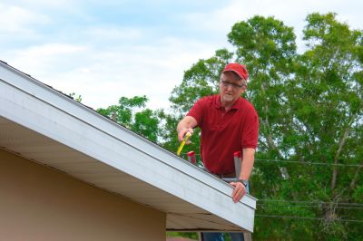 Inspecting Roof During Fall